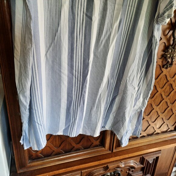 Mud Pie Beach Striped Slouchy Swim Coverup Tunic  - Size M - Picture 10 of 14